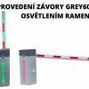 Provedení závory Grey6000 s LED osvětlením ramene